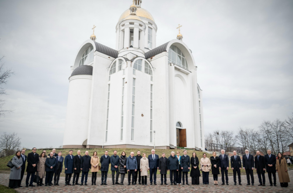 Каллас та глави МЗС країн ЄС відвідали Бучу: "Тут вирішується безпека Європи"